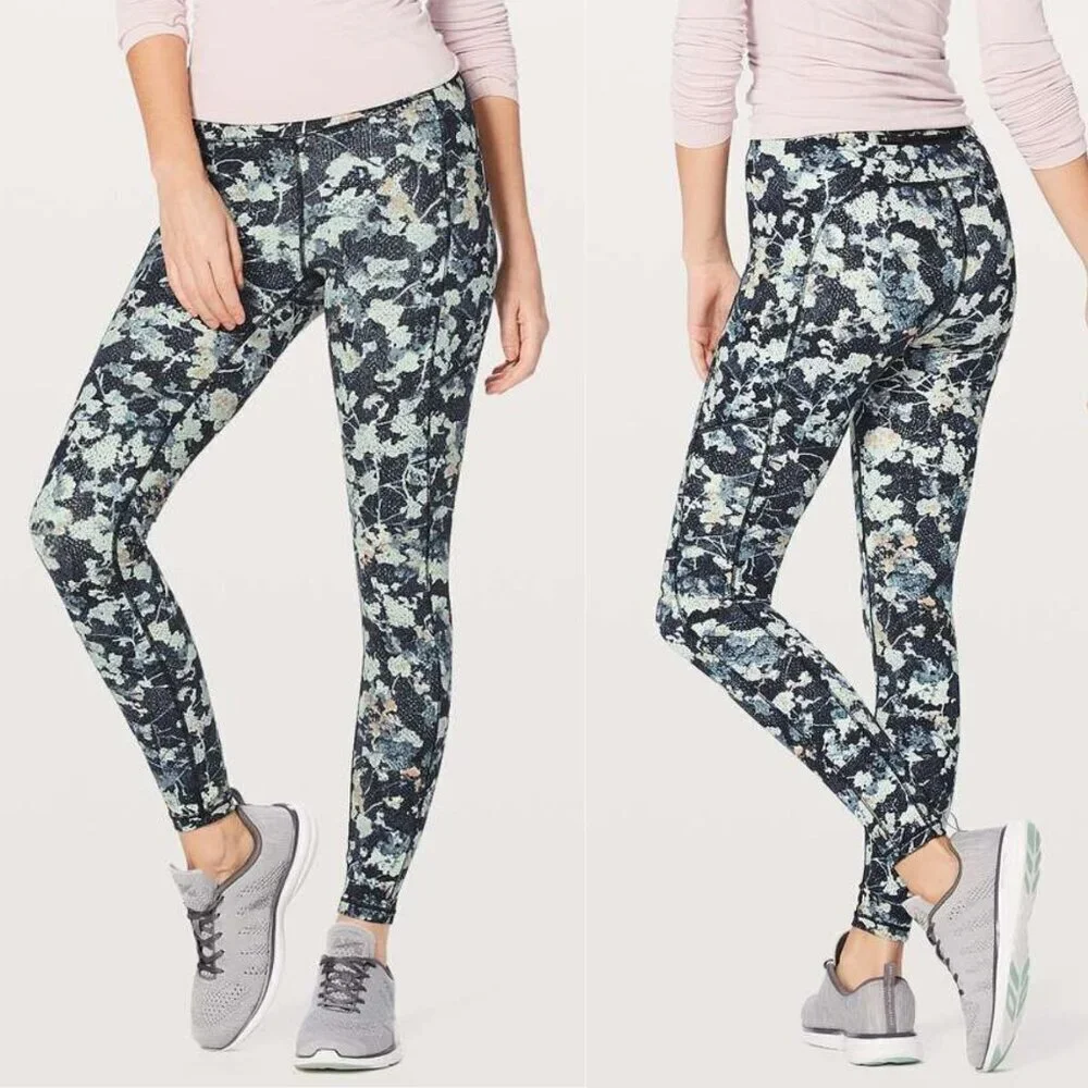 Lululemon Wunder Under Hi-Rise Tight Leggings Spring Bloom Multi 37633